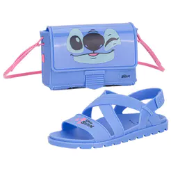 Kit Sandália Infantil Disney Fun E Bag Stitch Grendene Kids 23269