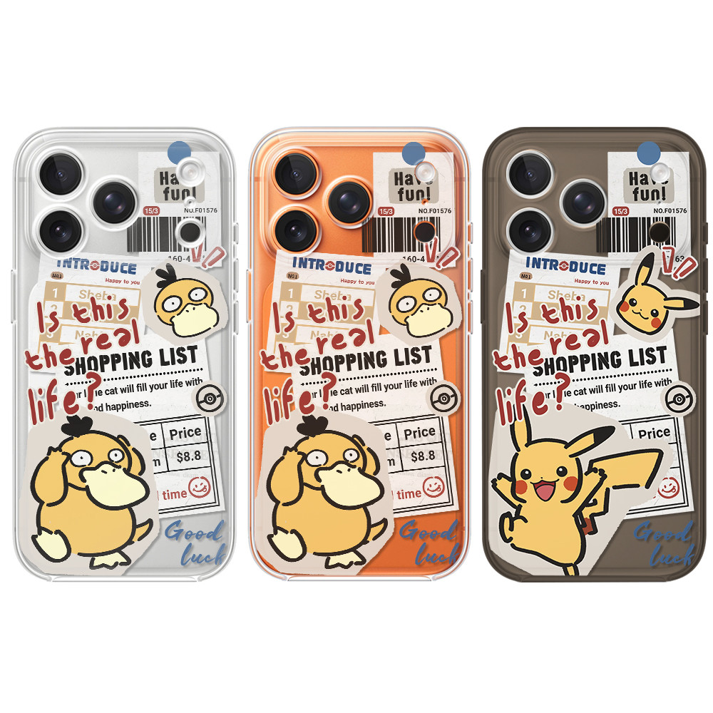 Capa De Telefone Pokémon Para IPhone 17/17PRO 16 15 14 Plus Kuromi Casal Acessórios À Prova De Choque 13 12 11 XR Caixa