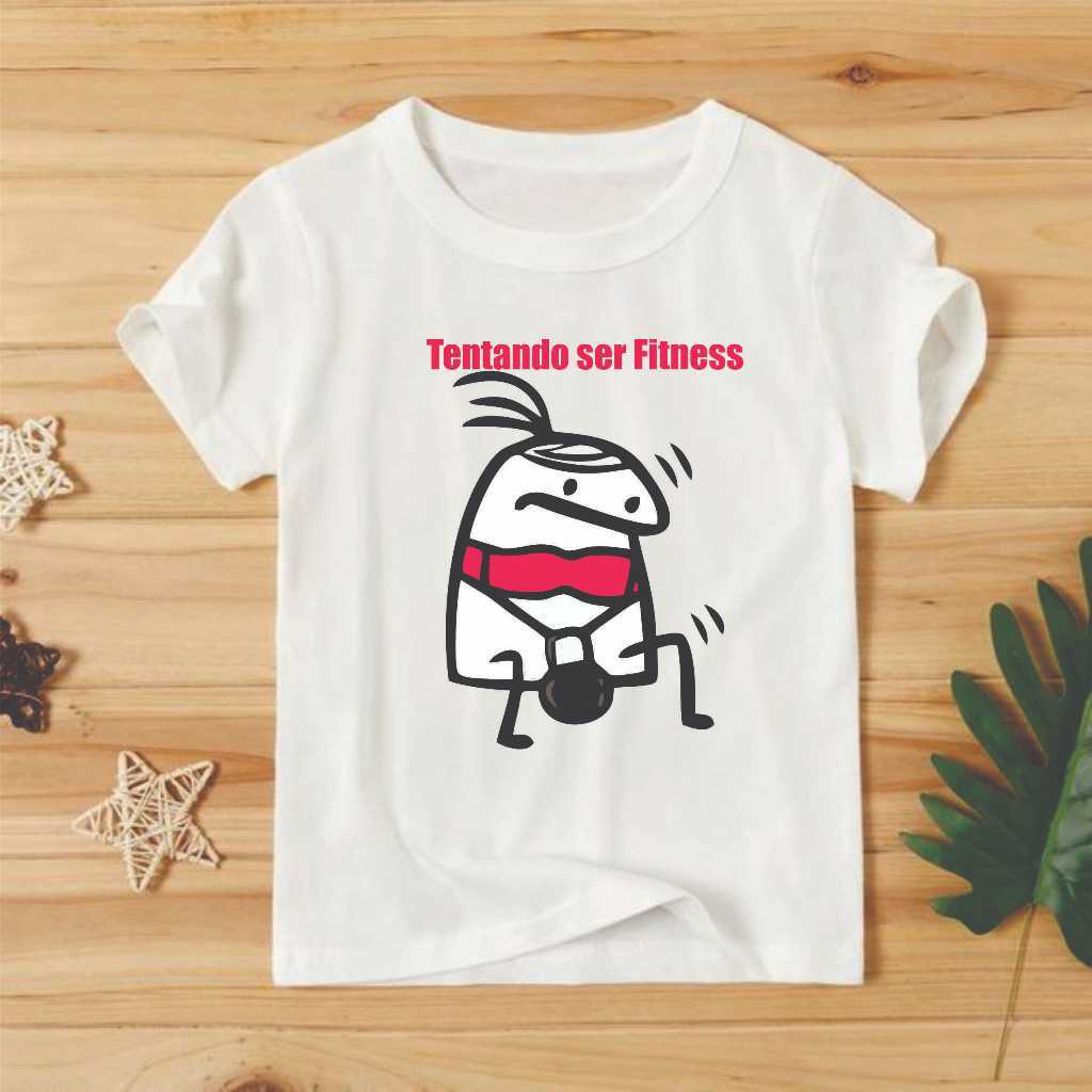 Camiseta Blusa Flork academia treino, musculação crossfit, presente, eu treino fofo, poliéster