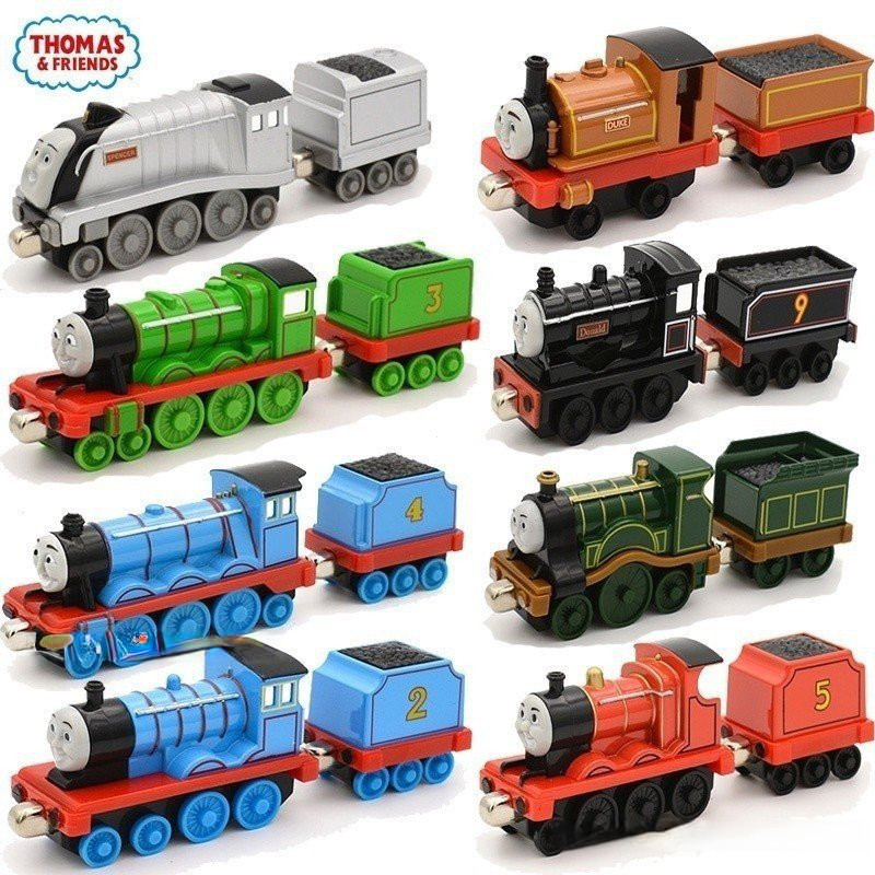 < Thomas the Train > Trem da Liga Magnética Fundido Moderoc Bertie Connahero Pato Locomotiva Modelo Brinquedo Menino Pre