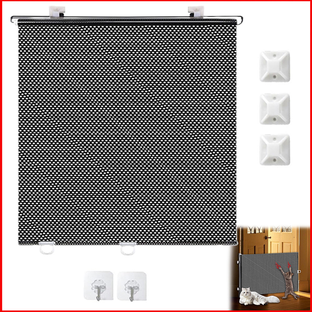 Portão Grade Retrátil de Proteção 50x125cm para Cães Médios – Portaozinho de Segurança, Instalação Sem Furos