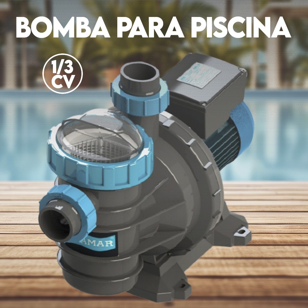 Bomba de Piscina Pré-Filtro Autoescorvante Bmc-33 1/3Cv Sodramar