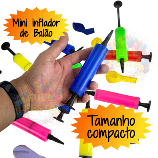 Mini Inflador Portátil para Balões Bomba Manual de Ar Rápida Leve e Pratico para Festas e Decoração em Oferta na Shopee
