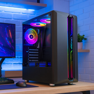 Gabinete Computador Gamer Preto Suporte Watercooler 360mm Vidro Temperado 3 Fans Inclusas Alto Desempenho PC D-ATX16 em Oferta na Shopee