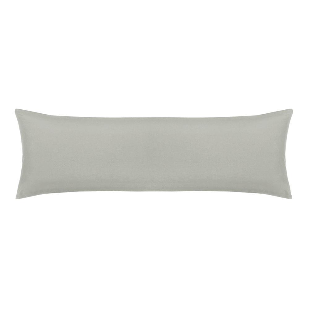 Fronha Body Pillow Altenburg Toque Acetinado 40cm x 1,30m – Cinza — imagem 2 de 2