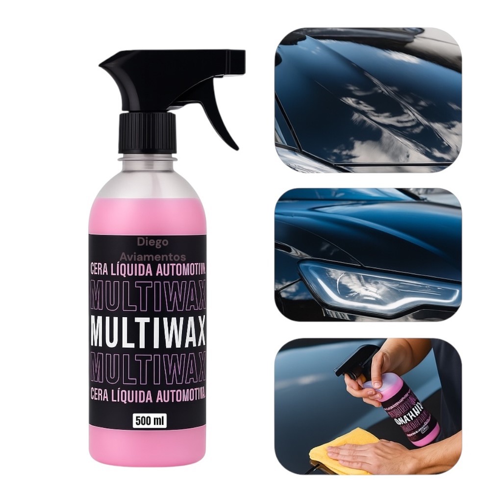 Multiwax Cera Batom Black 500ml Brilho Proteção Repelencia a Água em Oferta na Shopee