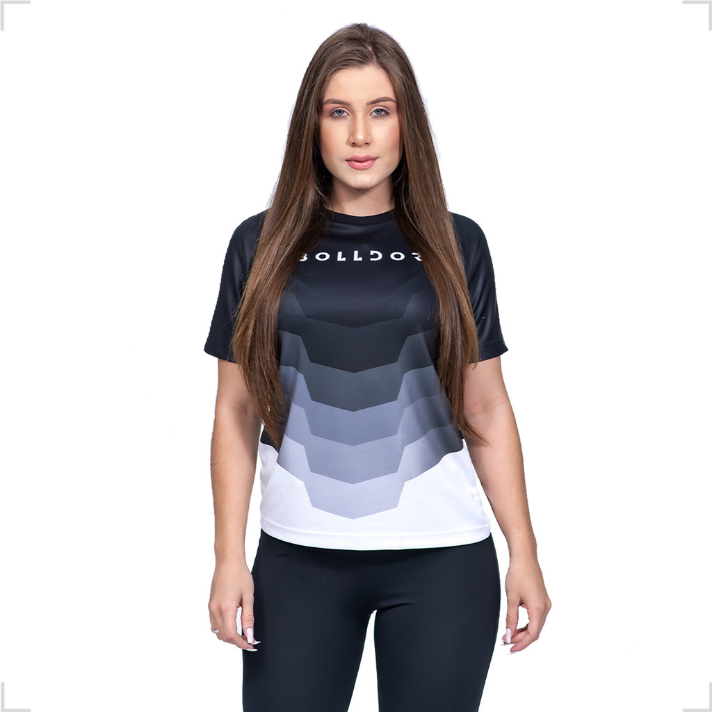Camisa Dry Fit Feminina Esportiva Academia Proteção Uv B5 Blusa Academia Feminina