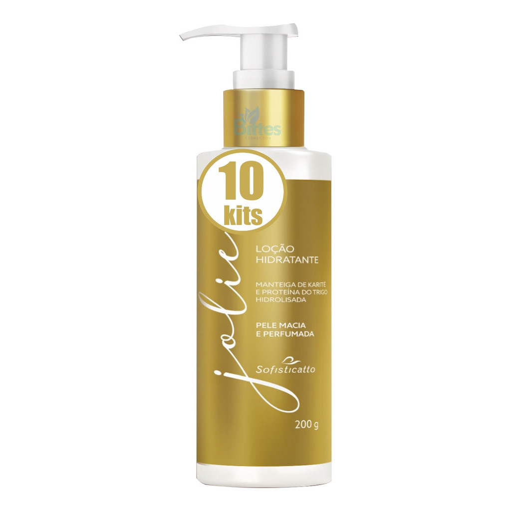 10 Hidratante Jolie Sofisticatto Corporal Frescor Atacado