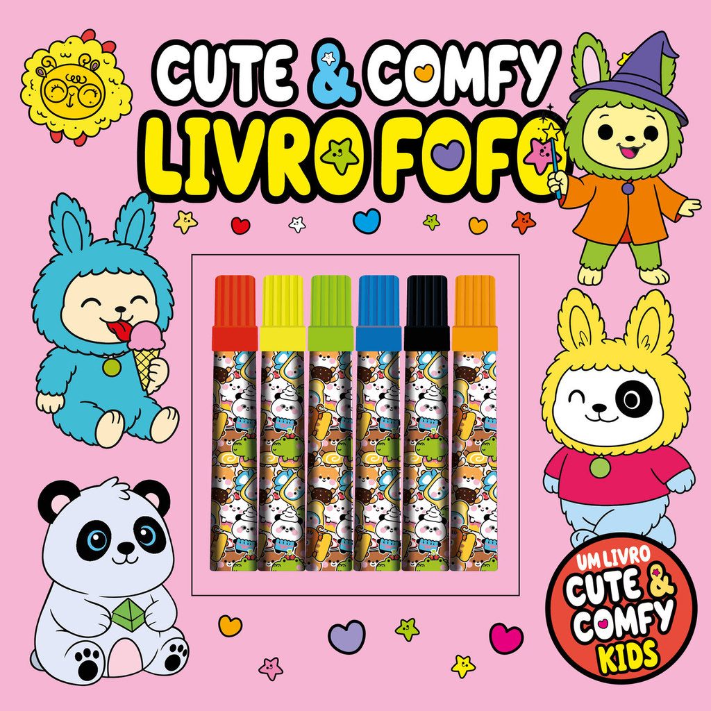 Cute & Comfy Livro Fofo - Cute & Comfy Kids - Rosa