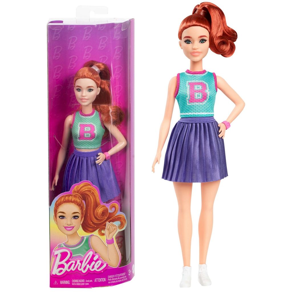 Boneca Barbie Fashionistas Ruiva Blusa Malha #232 - Mattel