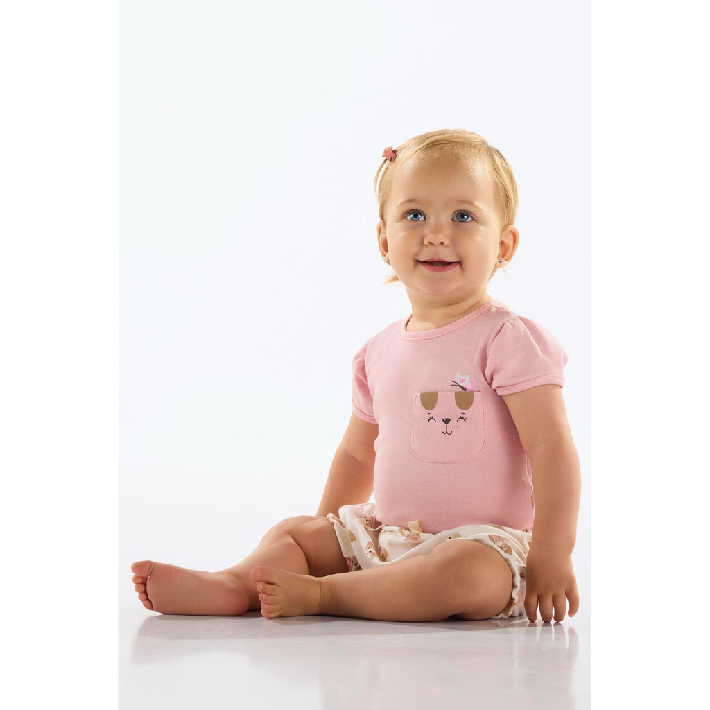 Conjunto Body e Short para Bebê Up Baby em Oferta na Shopee