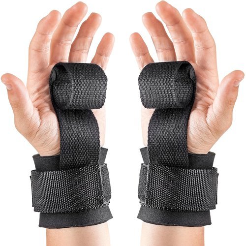 Par Strap Maxi para Levantamento Peso de Academia munhequeira punho - Fita Treino Musculação Luva
