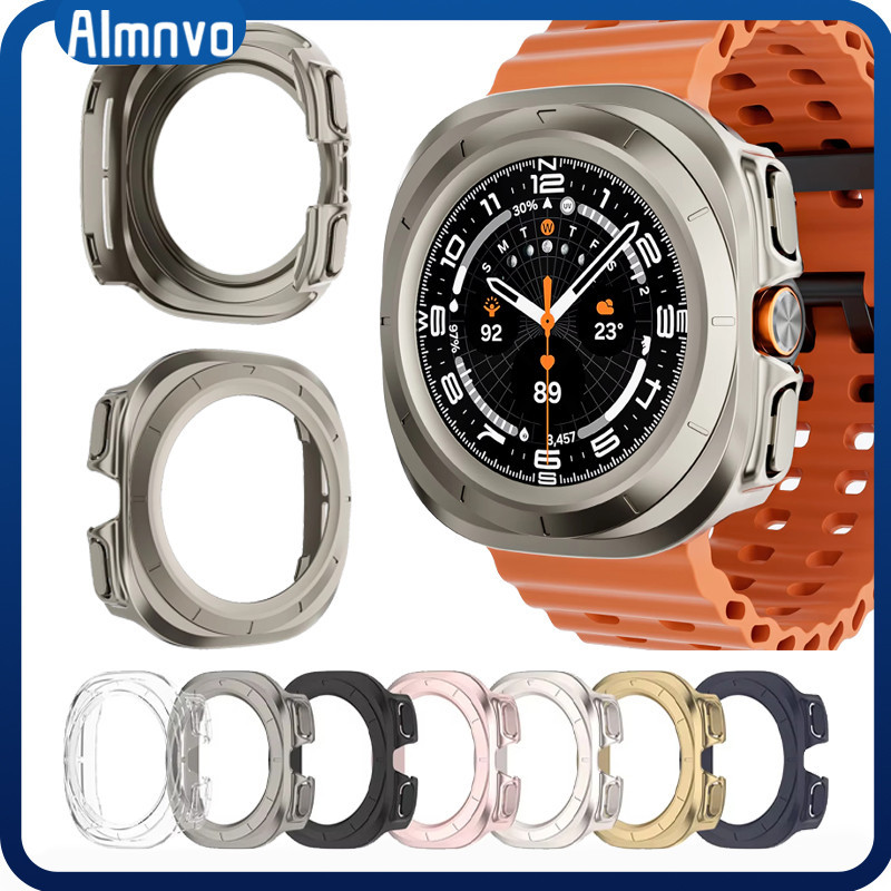 Capa Case Capinha Acrílico De PC Vazio Duro Para Relógio Smartwatch Samsung Galaxy Watch Ultra 47mm Acessórios