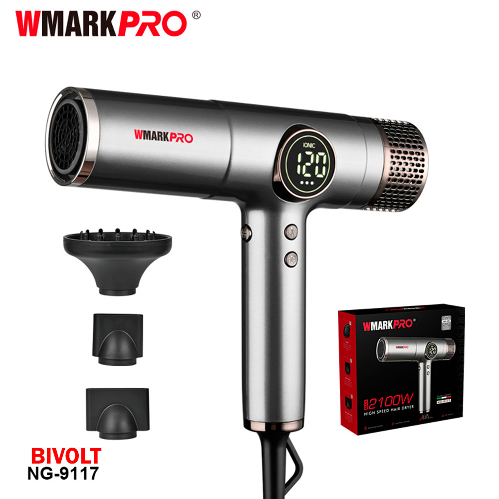 WMARK PRO Secador NG 9117 Max 2100W Alta Velocidade BLDC Profissional