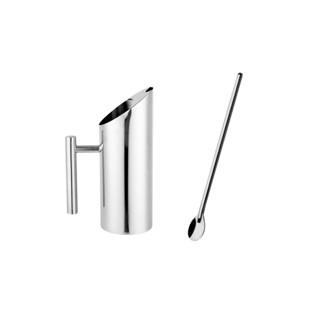 Jarra de Suco 1L e Colher Bailarina Aço Inox Bar Bebidas em Oferta na Shopee