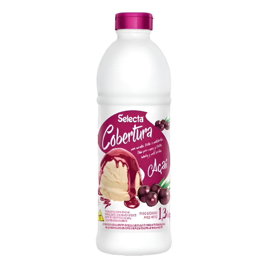 Cobertura Para Sorvete Sabor Açai 1,3kg Selecta
