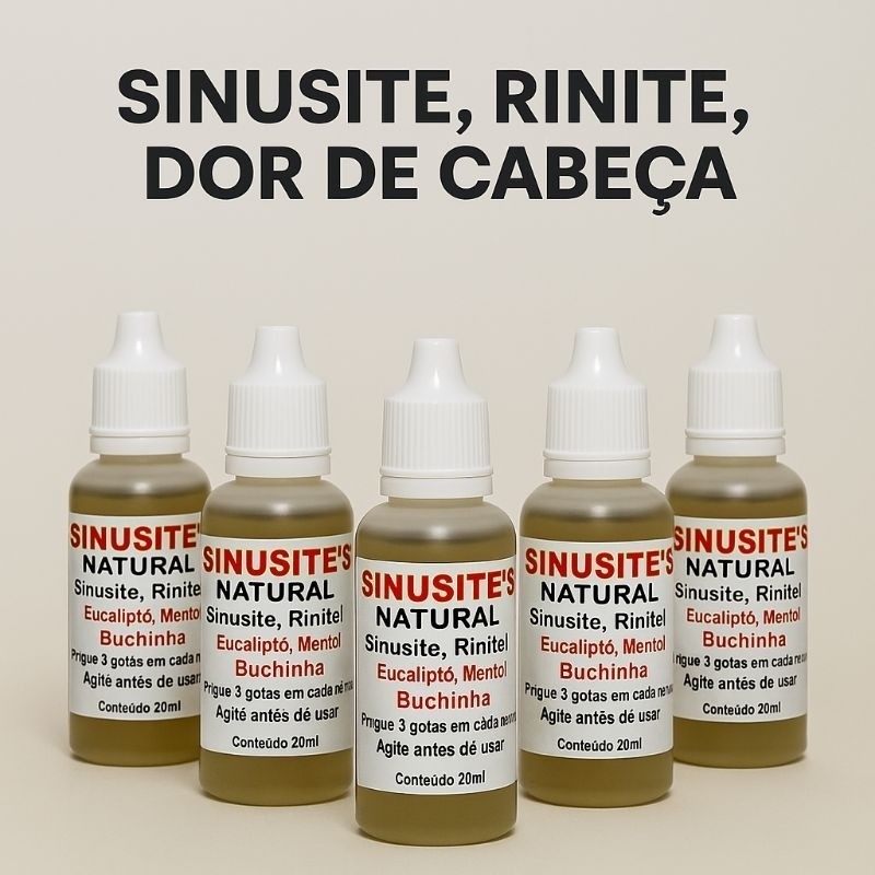5 - Unidades de Solução Nasal - Uso Nasal 20ml - Envio Rápido.