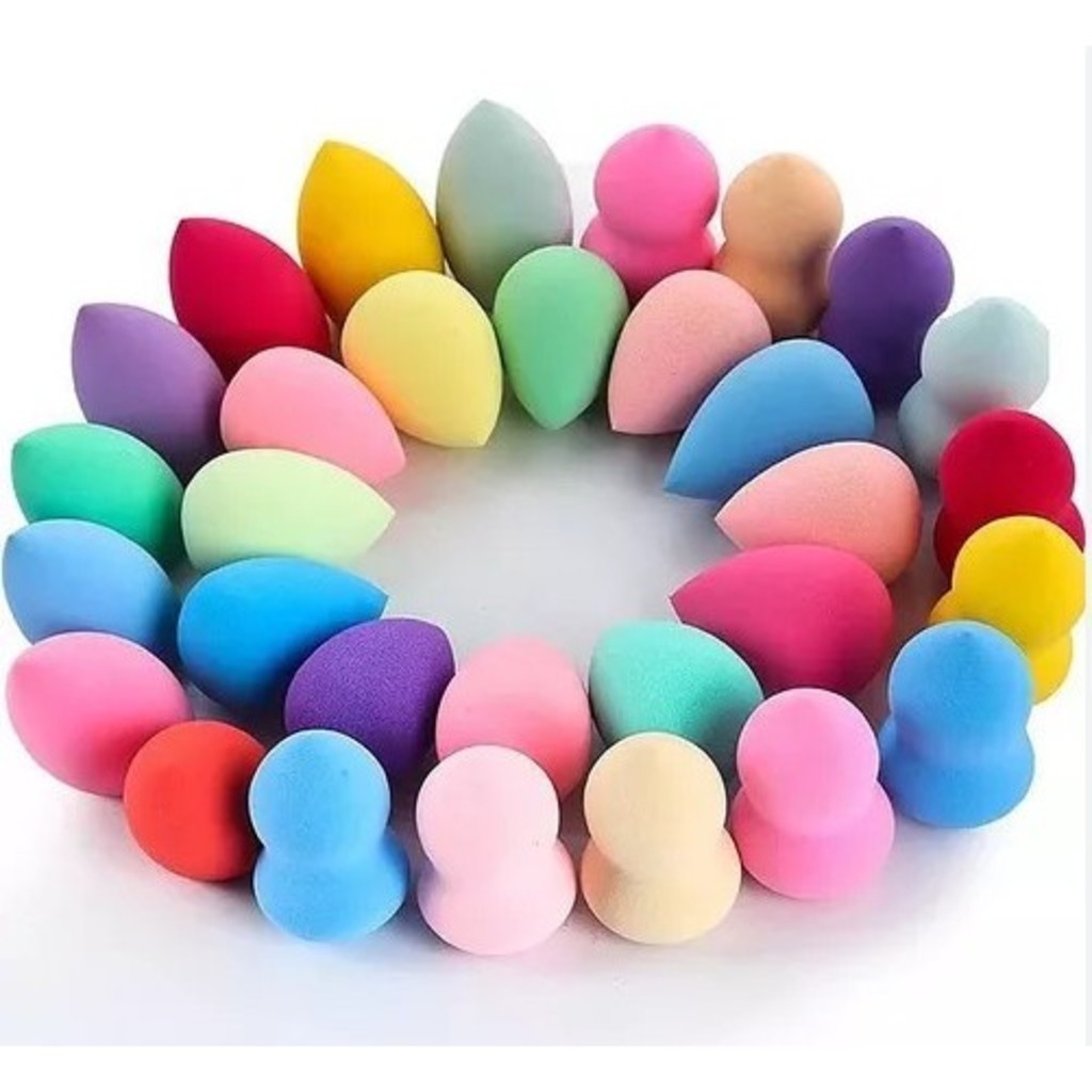 KIT 36/60 unidades Esponja Para Maquiagem/ Esponja de Rosto Facial Maquiagem Base e Corretivo ( maquiagem--011)