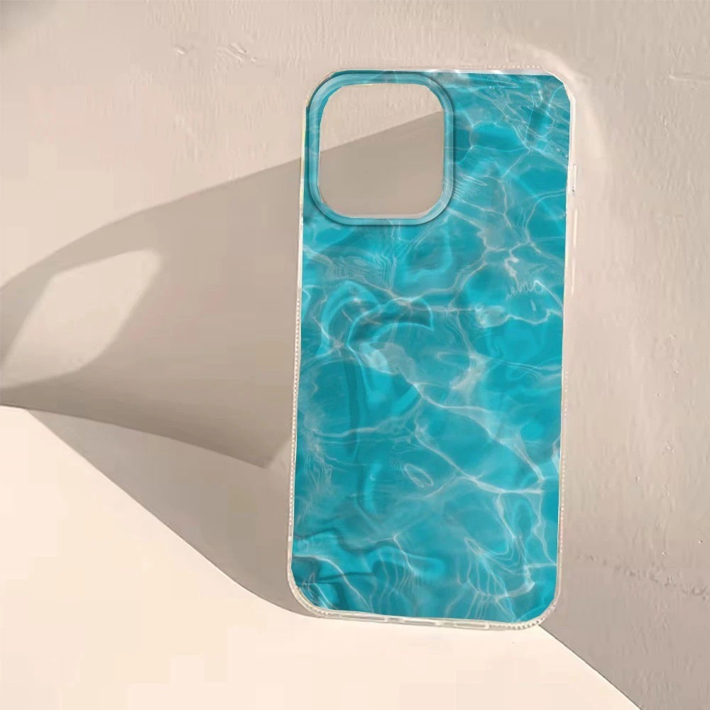 Capinha Capa Para Samsung Galaxy A03 A05 A06 A10S A10 A11 A12 A13 A15 A14 A16 Ondas De Água Silicone Anti-Impacto