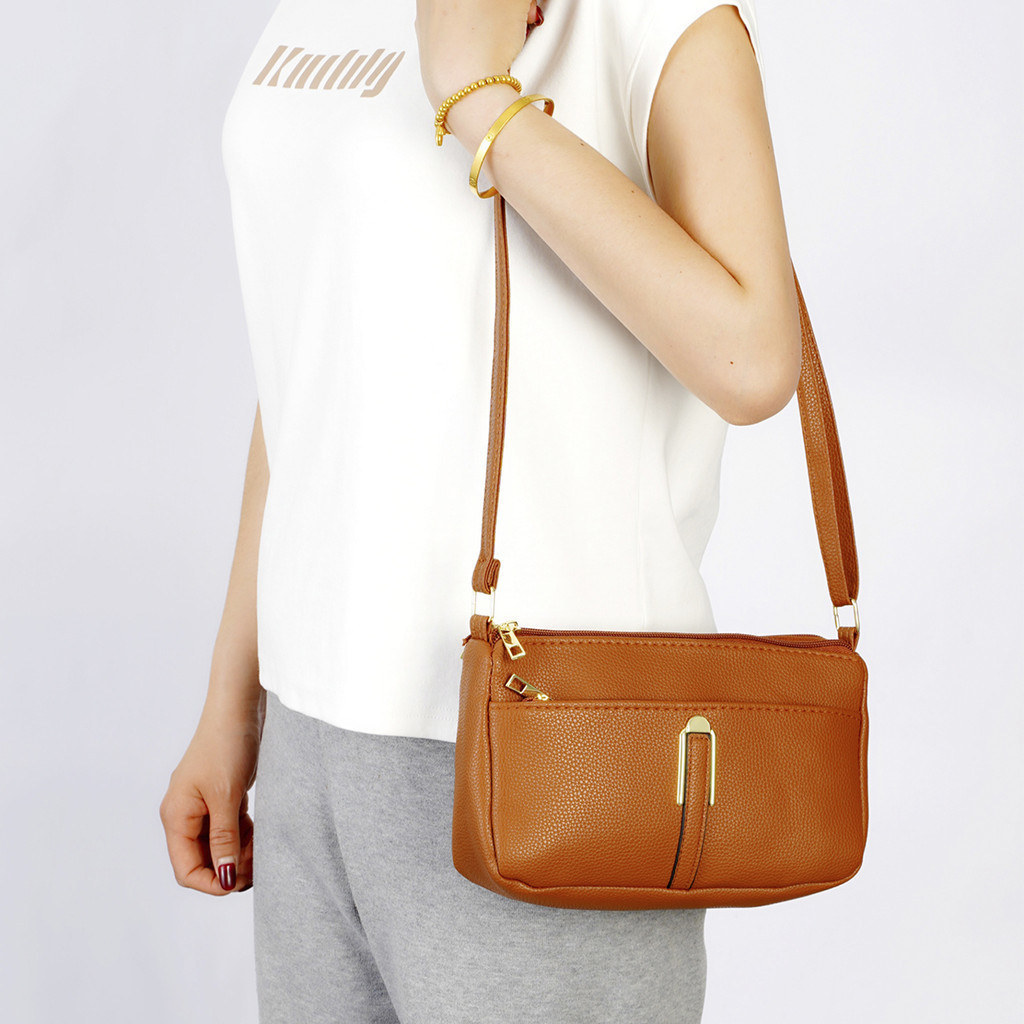 Bolsa Transversal Feminina Elegance Compact – Espaçosa e Estilosa em Oferta na Shopee