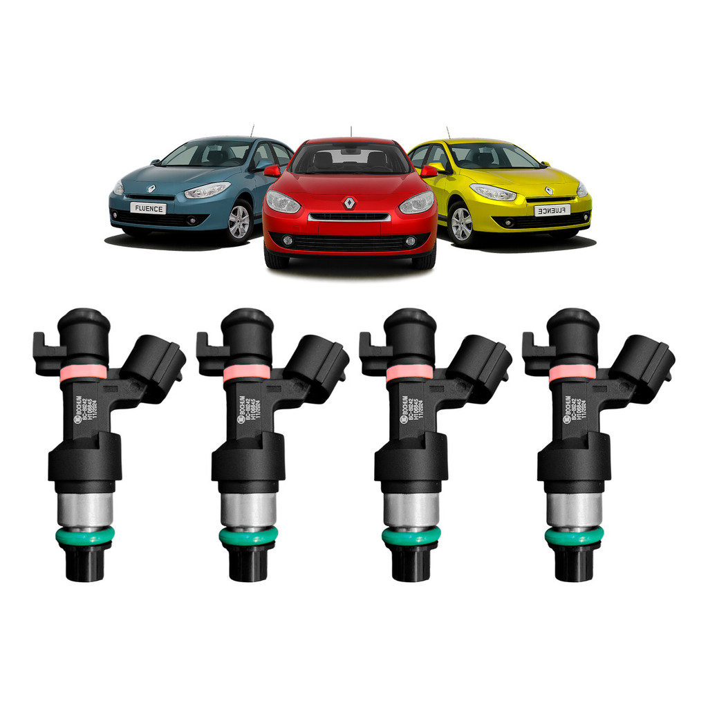 Kit 4 Bicos Injetores Renault Fluence 2.0 16v Flex H106845