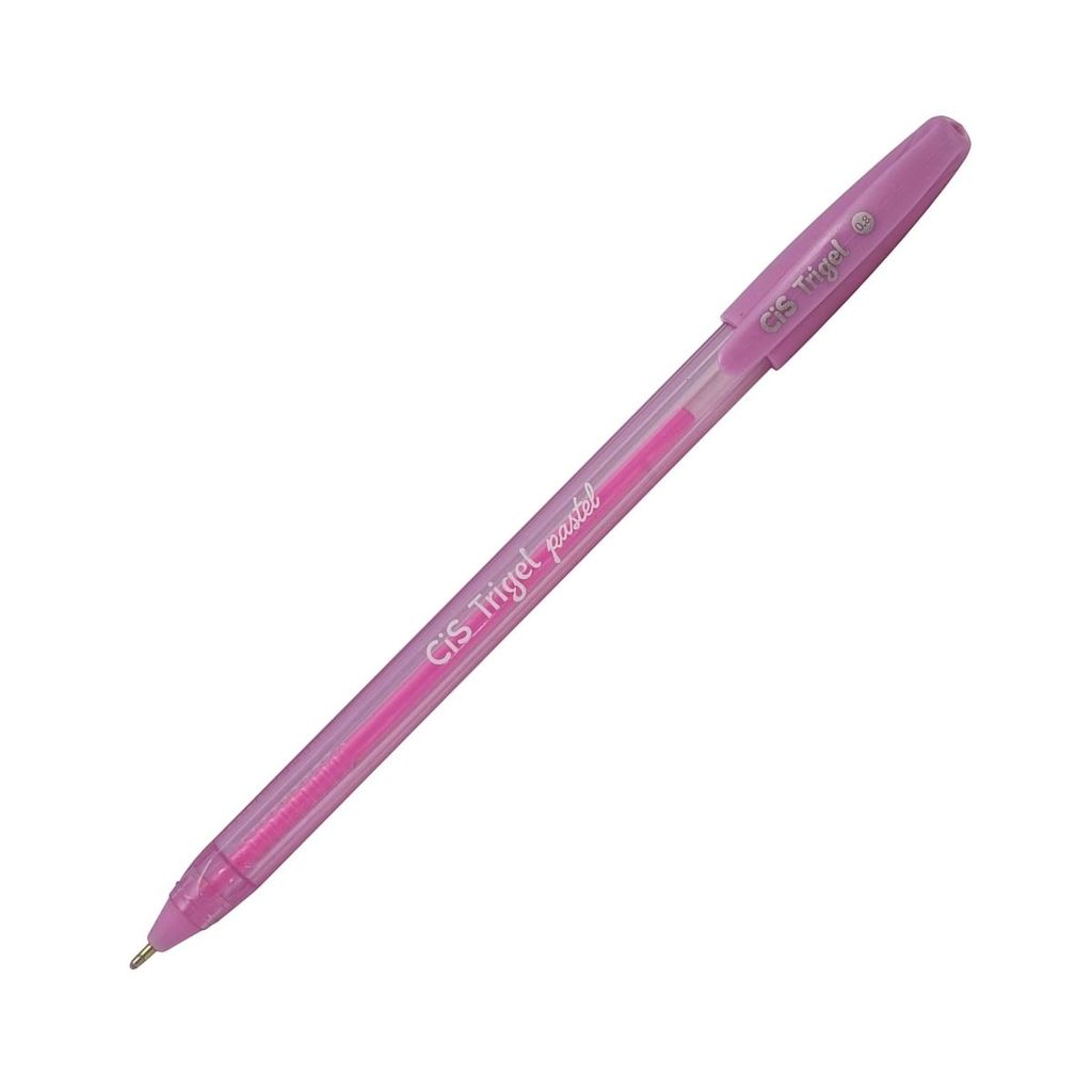 Caneta Gel Escolar Trigel Glitter Pastel Metálica Rosa 0.8 Aula Escrita Ponta Fina Colorido Texto