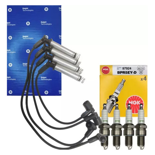 Kit Cabos E Velas De Ignição Vectra 2.2 8v Mpfi Desde 1998