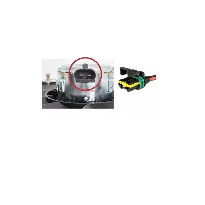 CHICOTE 02 VIAS ELETROVENTILADOR FIAT PALIO 1.5 1.6 E 1.6 16V, TEMPRA, WEEKEND, GM CHEVROLET 1021021