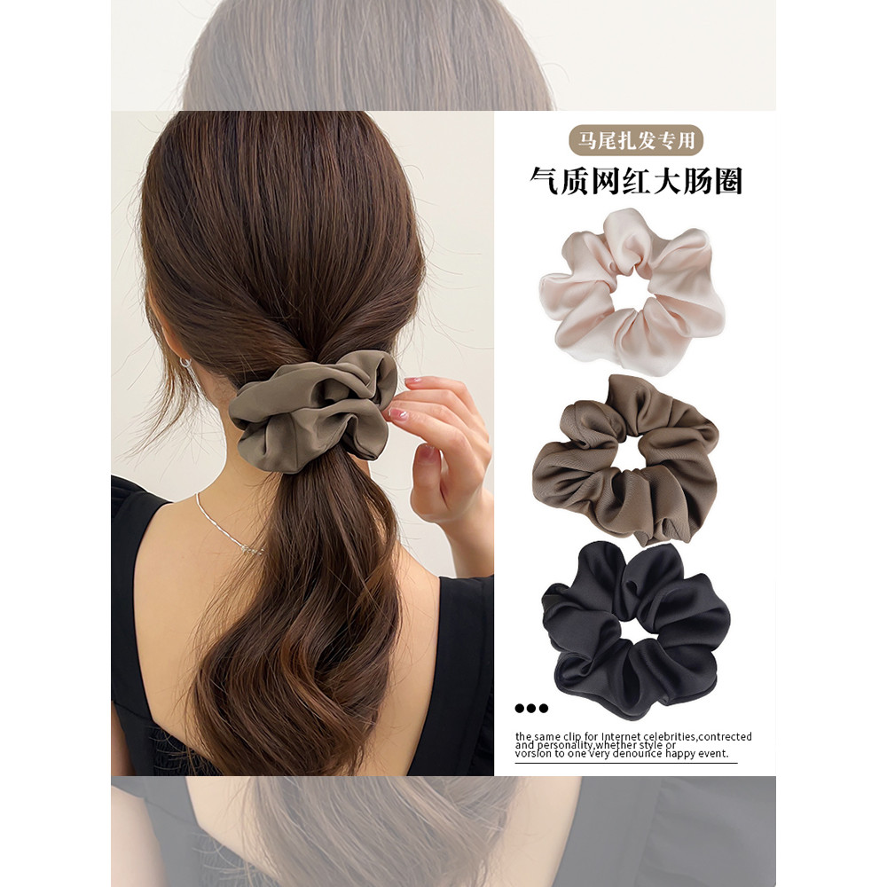 High-end Scrunchy laço de cabelo meninas influenciador gravata de borracha de cabelo cabeça corda 2025 novo estilo high-