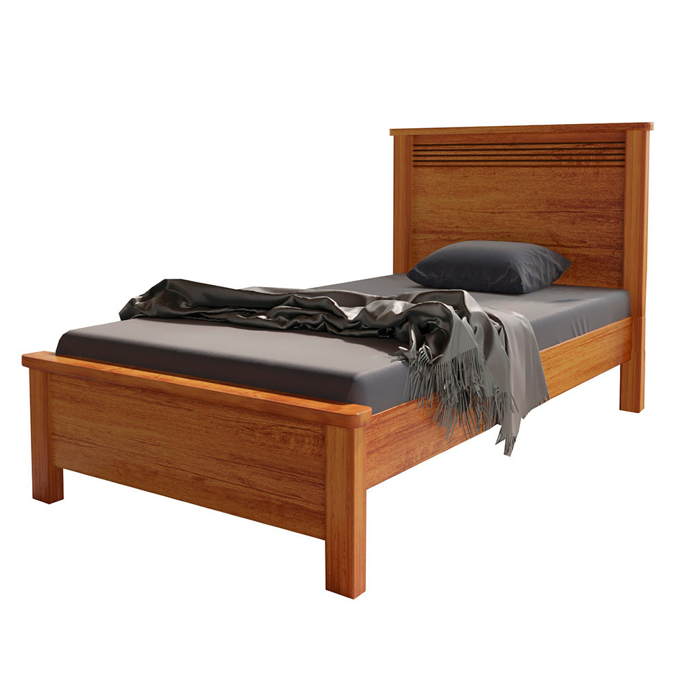 Cama de Solteiro New Plus em MDF Bom Pastor em Oferta na Shopee