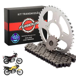 Kit Relação YES 125 2004 A 2015 Transmissão Suzuki FURIOUS