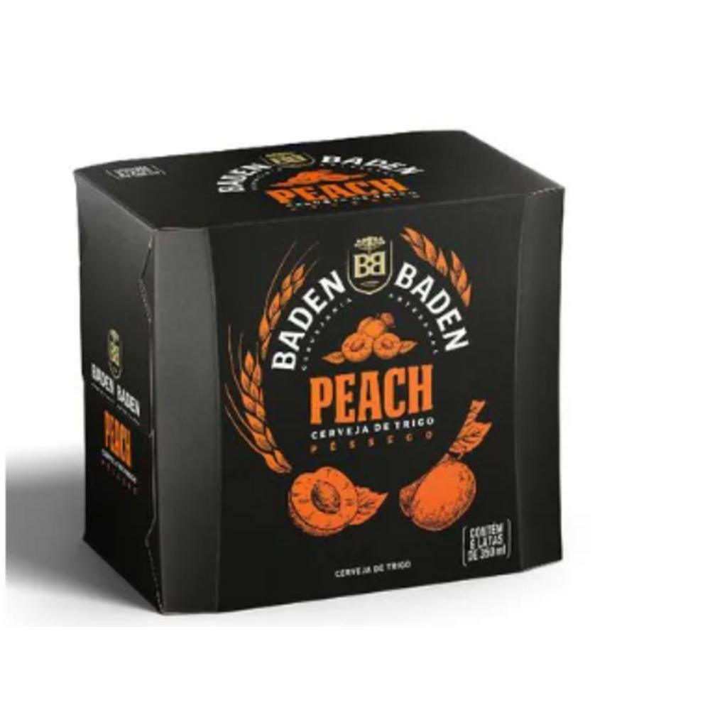Cerveja Peach Lata 350ml 12un Baden Baden em Oferta na Shopee