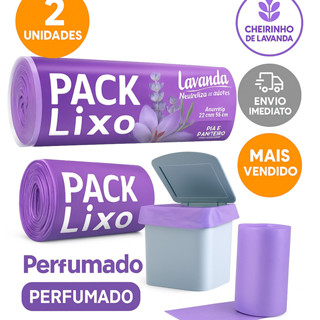 Kit Saco de lixo Perfumado lavanda Pia e Banheiro Neutraliza Odores cheiroso em Oferta na Shopee