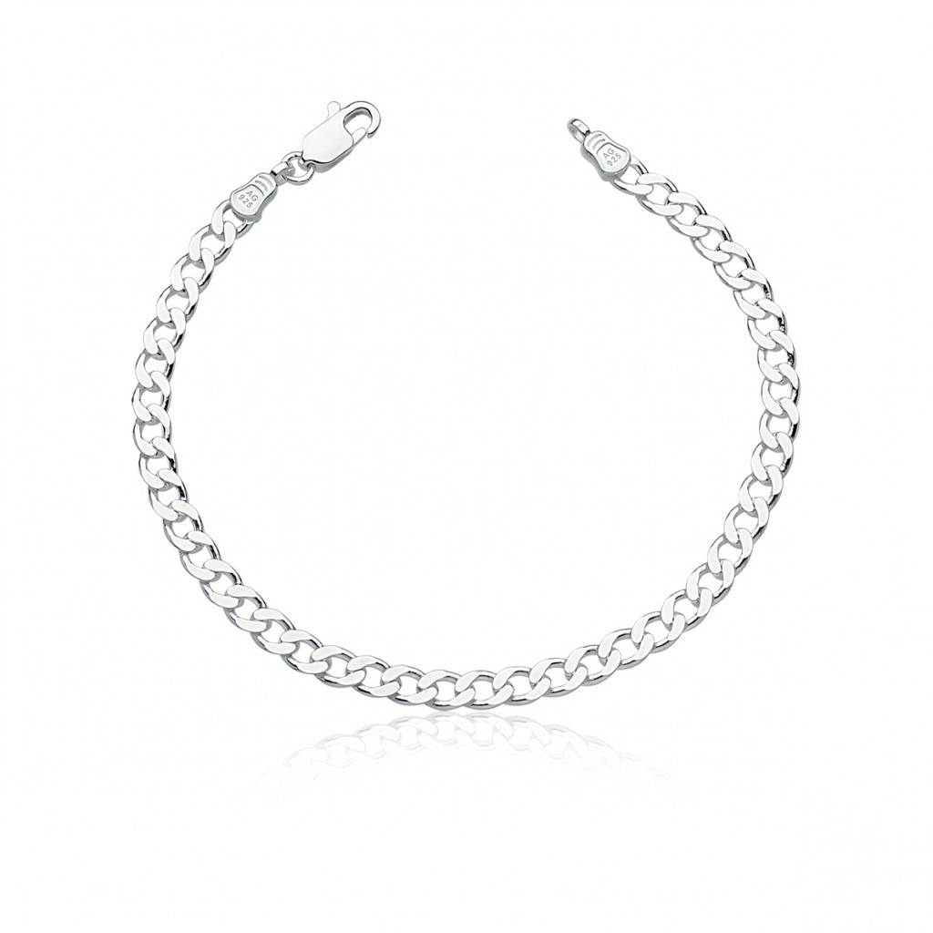 Pulseira Masculina Grumet 6mm Prata 925 em Oferta na Shopee