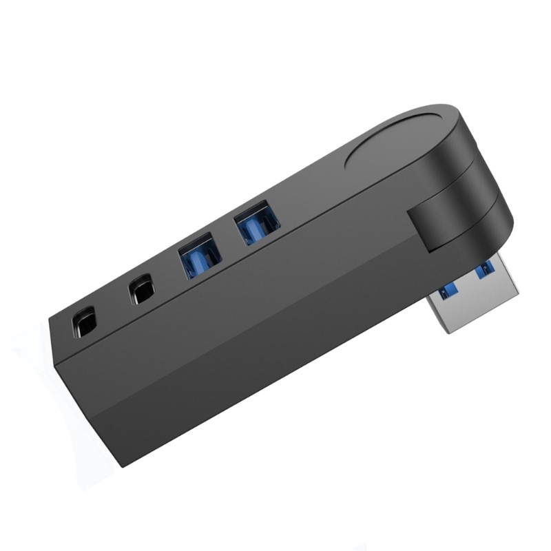 Utake USB3 0 Divisor Pequeno Caixa Expansor Múltiplo De Transferência De Dados USB Rotativo De 4 Portas