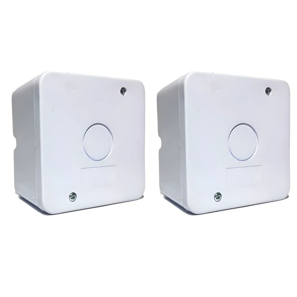 Kit 2 Caixa Plastica Organizadora Camera Cftv - Branca em Oferta na Shopee