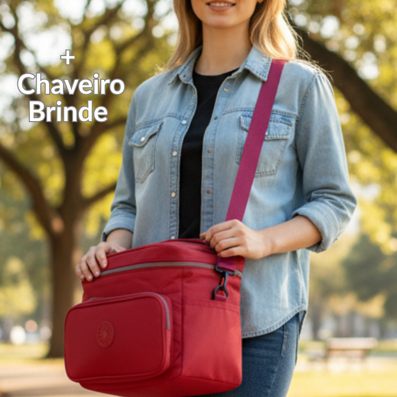 Lancheira Bolsa Térmica Grande Fitness Viagem Faculdade Trabalho Feminina Masculino