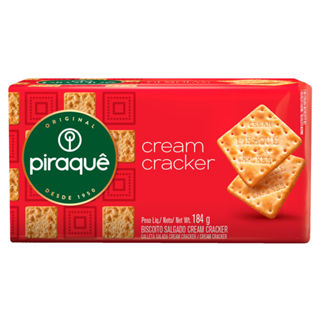 Biscoito Piraquê Cream Cracker 184g em Oferta na Shopee