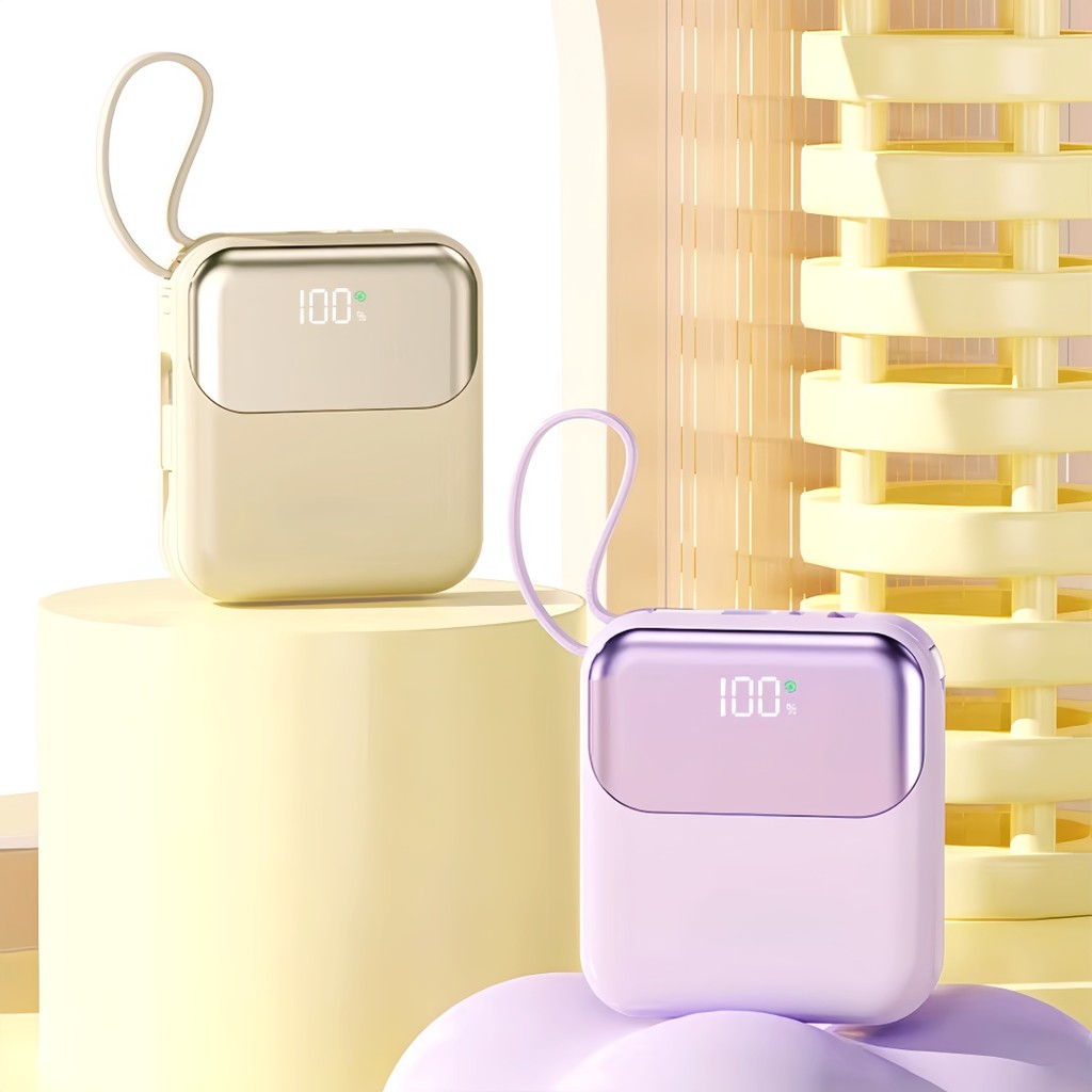 Power Bank Feminino 10000mAh 22.5W com Tela LED – Compacto, Elegante e de Alta Velocidade em Oferta na Shopee
