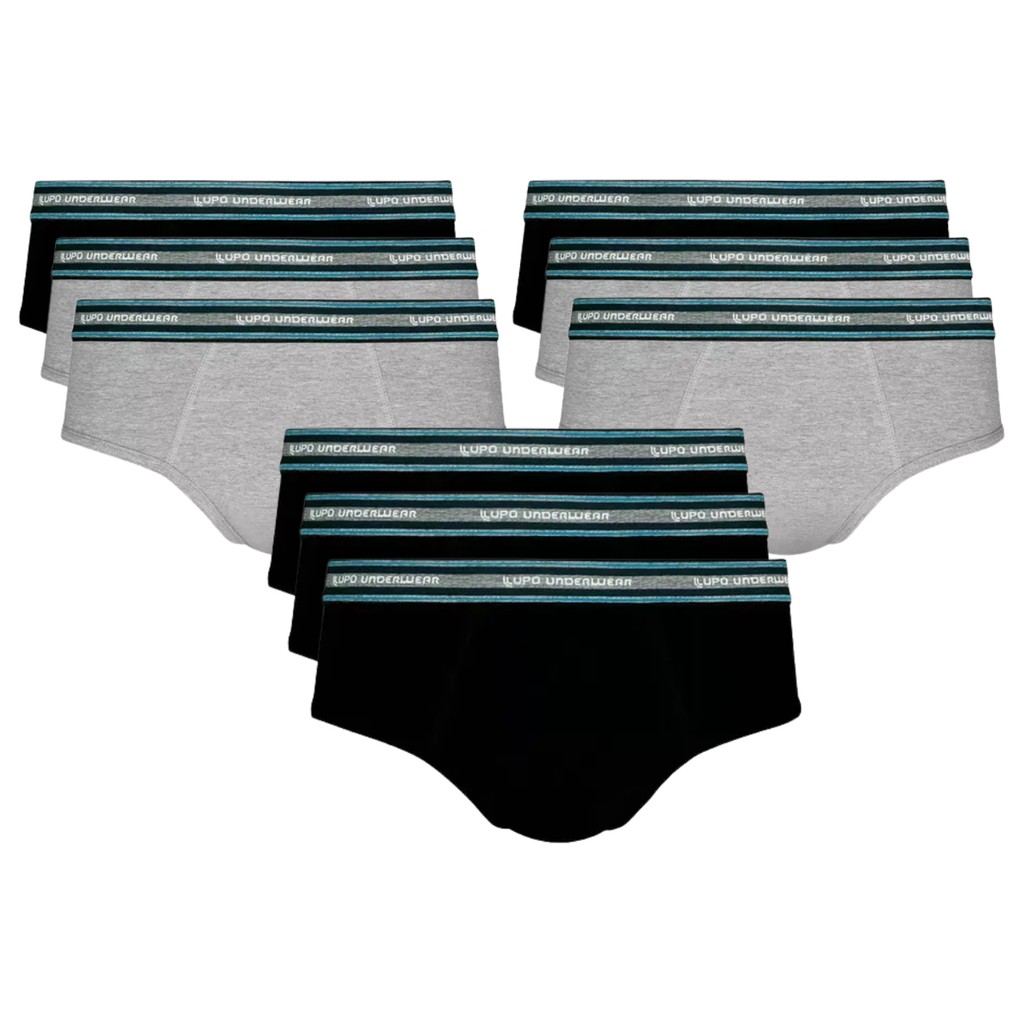 Kit 9 Cuecas Slip Algodão Cotton Conforto Original Adulto