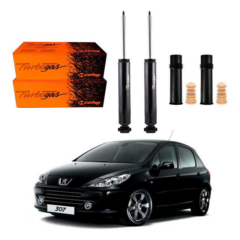 Kit Amortecedor Traseiro 307 Hatch 1.6 2.0 2006 A 2012