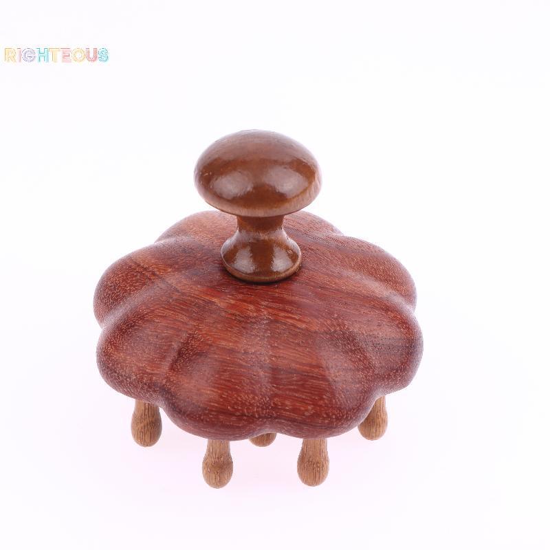 Rightrous Pente De Cabelo De Dente Largo De Sândalo , Massageador De Couro Cabeludo De Madeira , Massagem Relaxante , De