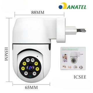 Câmera Wi-Fi Inteligente 2.4G com Visão Noturna e Áudio Bidirecional – ICSEE fang