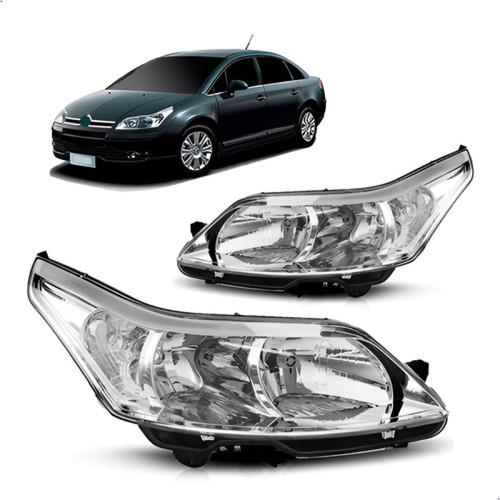 Par Farol C4 2008 Até 2014 Pallas Hatch Eletrico Com Motor