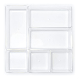 Conjunto C/ 6 Organizadores De Acrílico Transparente Multiuso em Oferta na Shopee