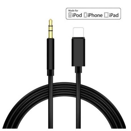 Cabo P2 Auxiliar Áudio Para iPhone Ipad Lightning 7 8 X 11 Pro 3.5mm