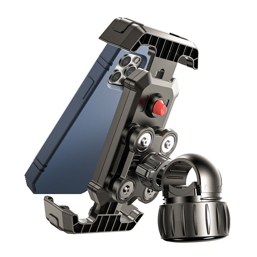 Suporte Para Telefone De Motocicleta C/Amortecedor De Choque Celular De 4,7-7,1 Polegadas À Prova em Oferta na Shopee