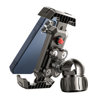 Suporte Para Telefone De Motocicleta C/Amortecedor De Choque Celular De 4,7-7,1 Polegadas À Prova em Oferta na Shopee