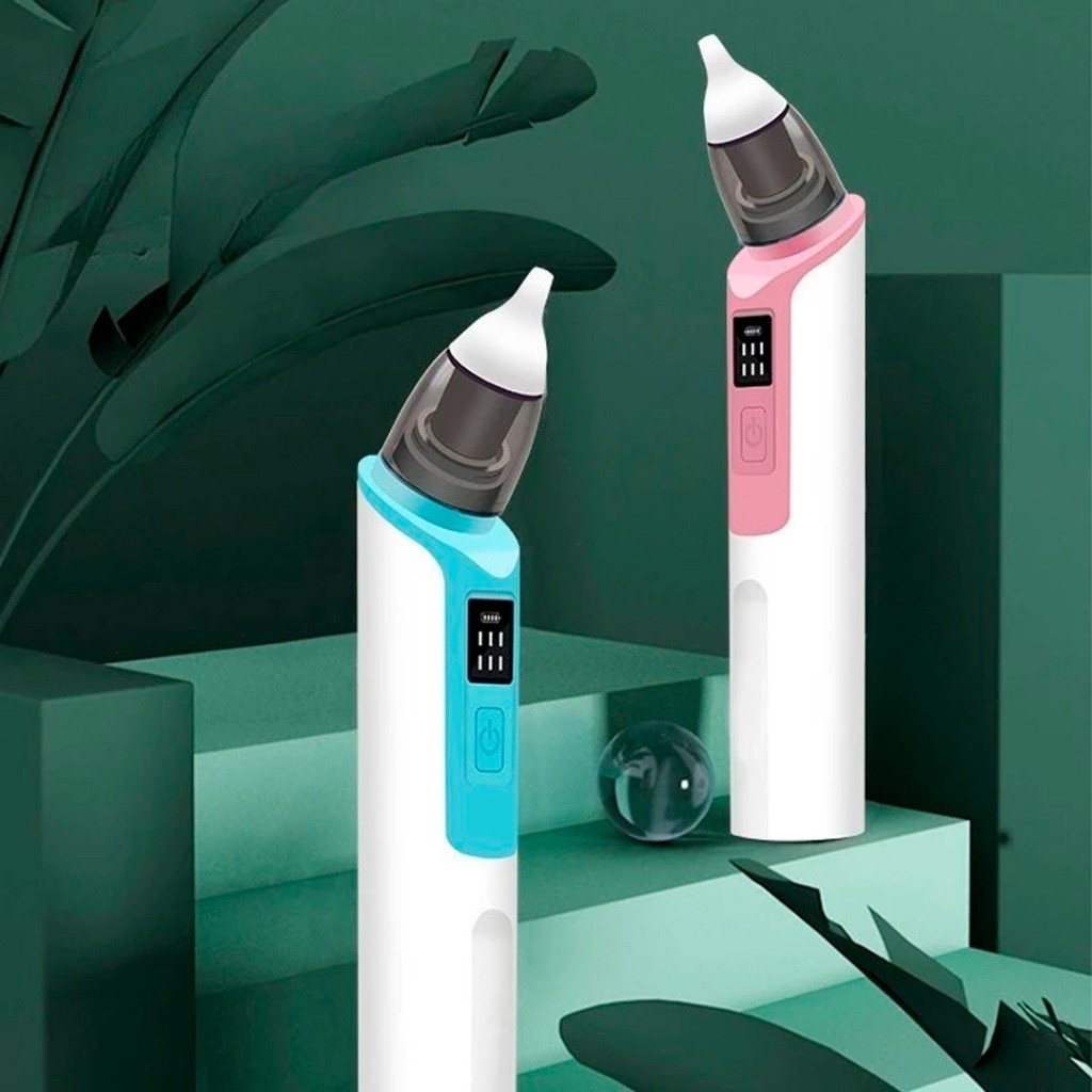 Aspirador Nasal  Elétrico Recarregável com Bico de Silicone – Ideal para Limpeza do Nariz do Bebê em Oferta na Shopee