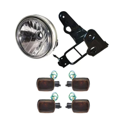 Aranha Frente Farol Piscas Yamaha Ybr 125 2000 2001 2002 2003 2004 2005 2006 2007 2008